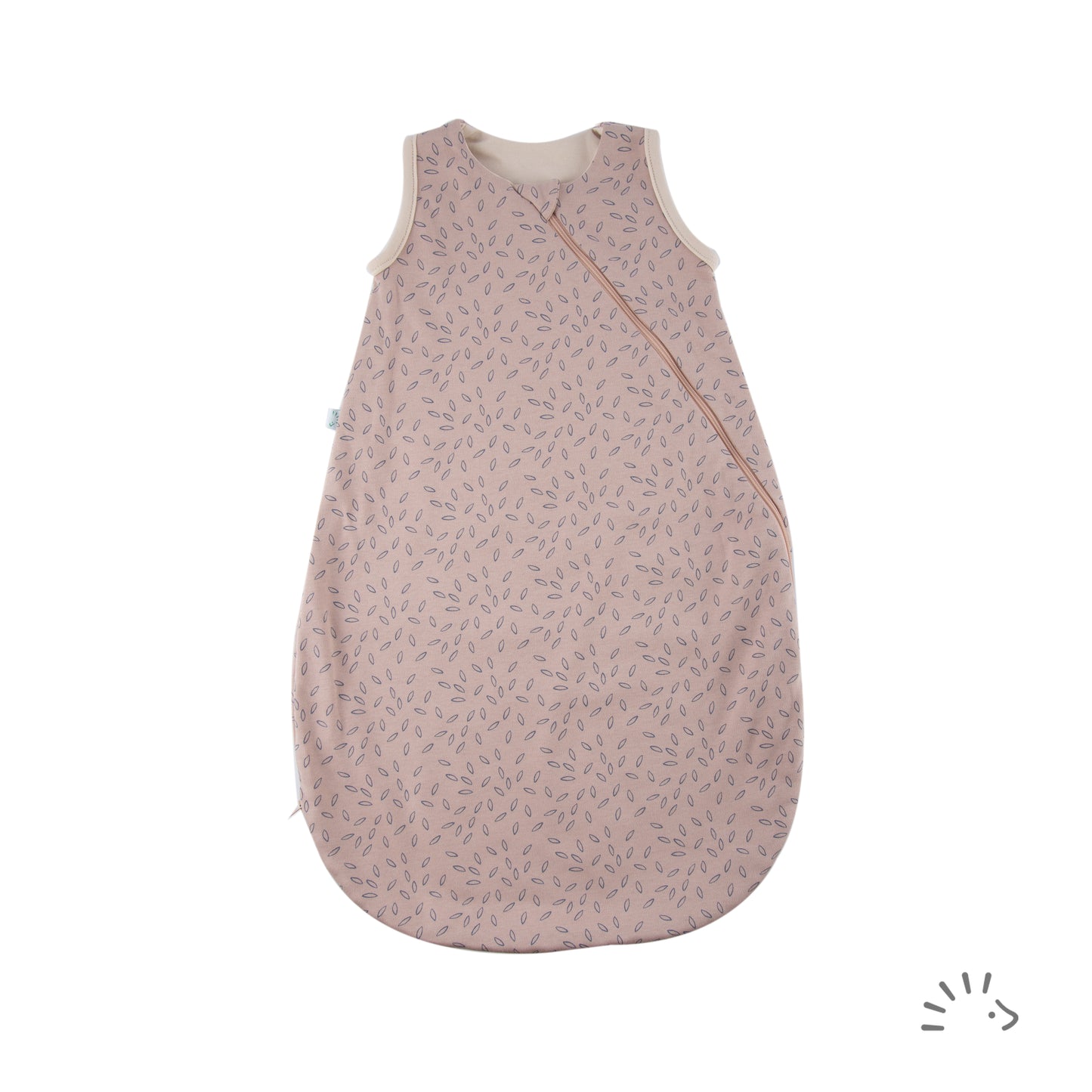 Popolini | Newborn Schlafsack | Beige Leaves