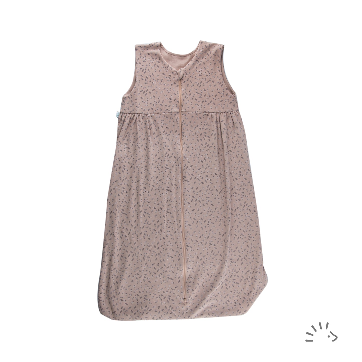 Popolini | Schlafsack ohne Arm | Beige Leaves