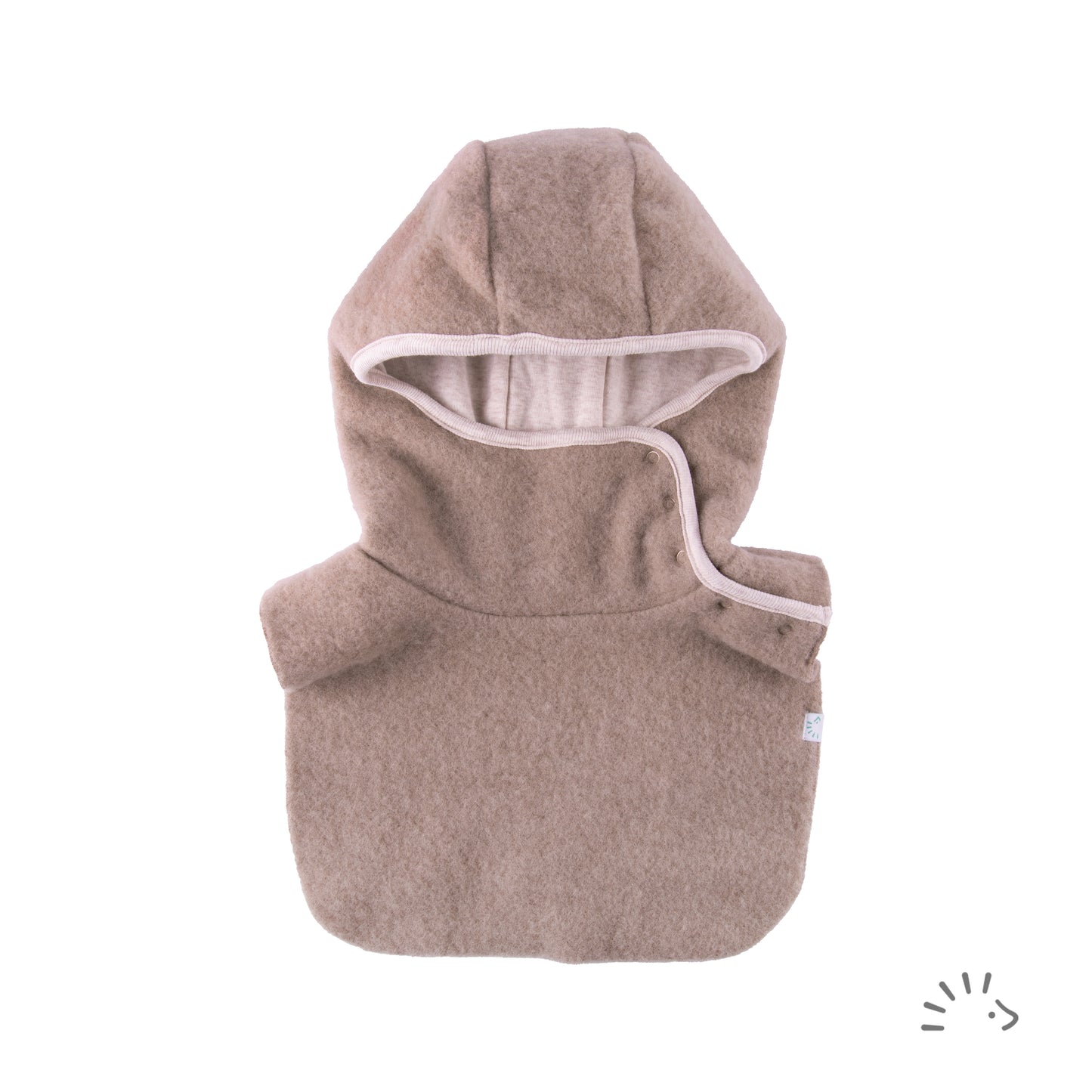 Popolini | Schlupfhaube | Beige Melange