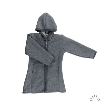 Popolini | Wollwalkmantel | Anthrazit