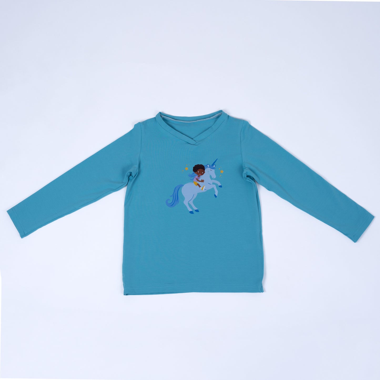 Paua Kids | Unisex Langarm-Shirt "Einhorn" | Bio-Baumwolle