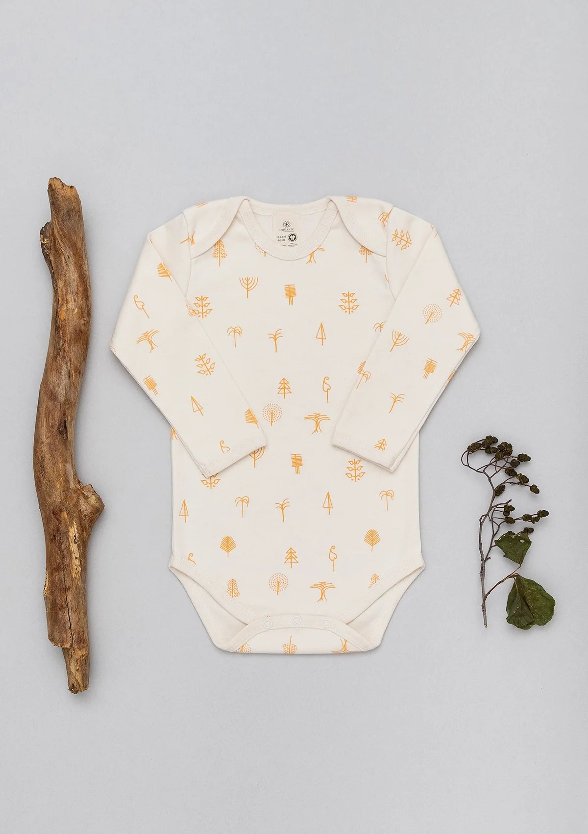 Organic by Feldman | Baby Body Langarm | Protective Forest