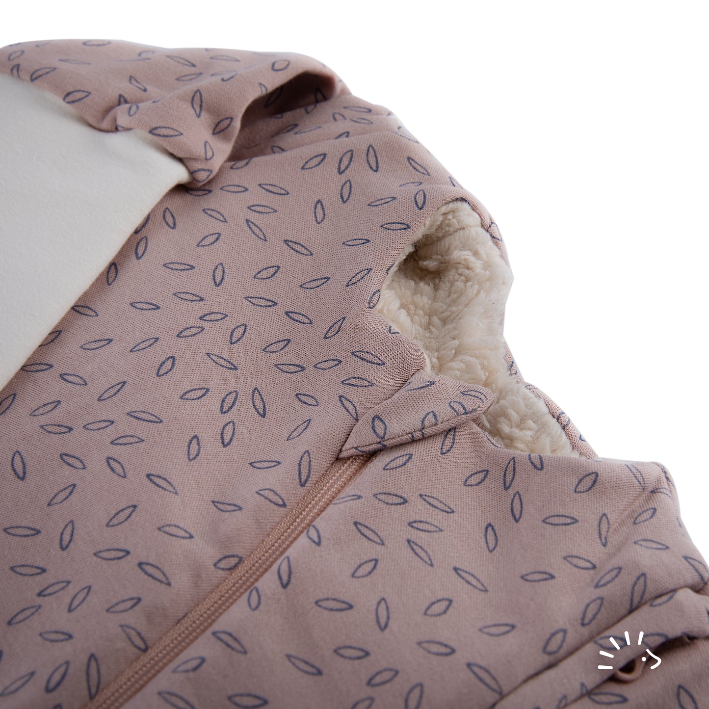 Popolini | Schlafsack VARIO | Beige Leaves