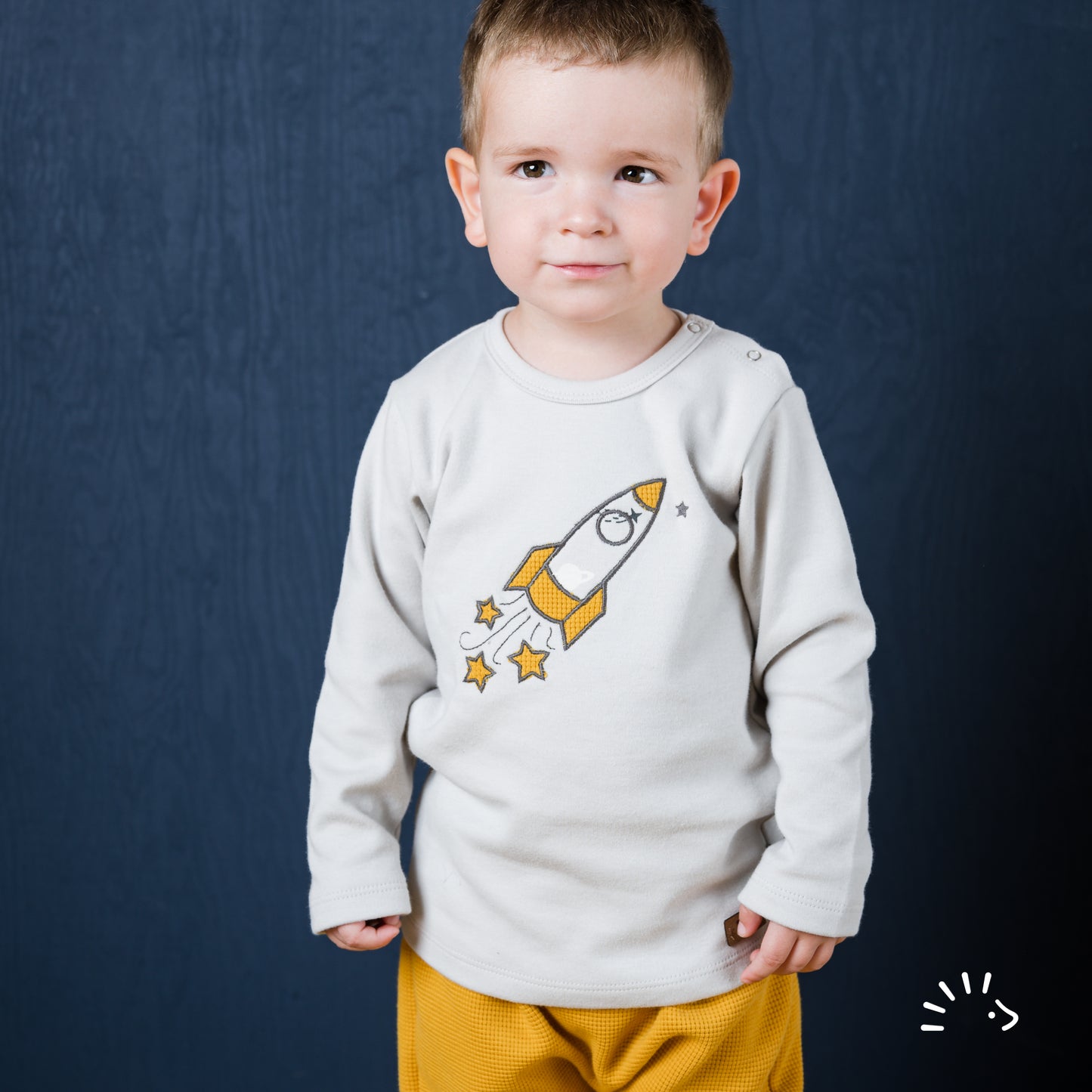 Popolini | Langarmshirt | Hellgrau - Rocket