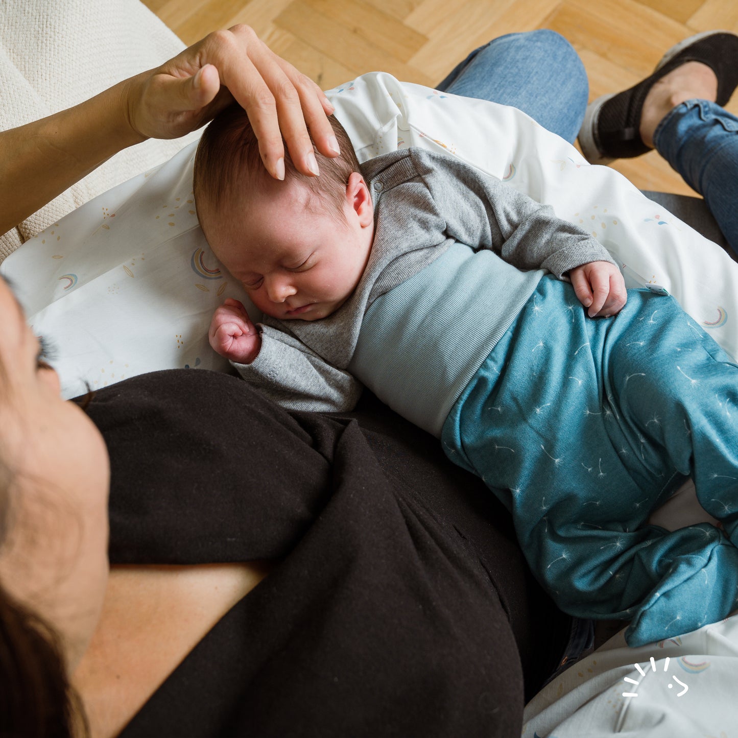 Popolini | Strampelhose | Vintage Blue Dandelion