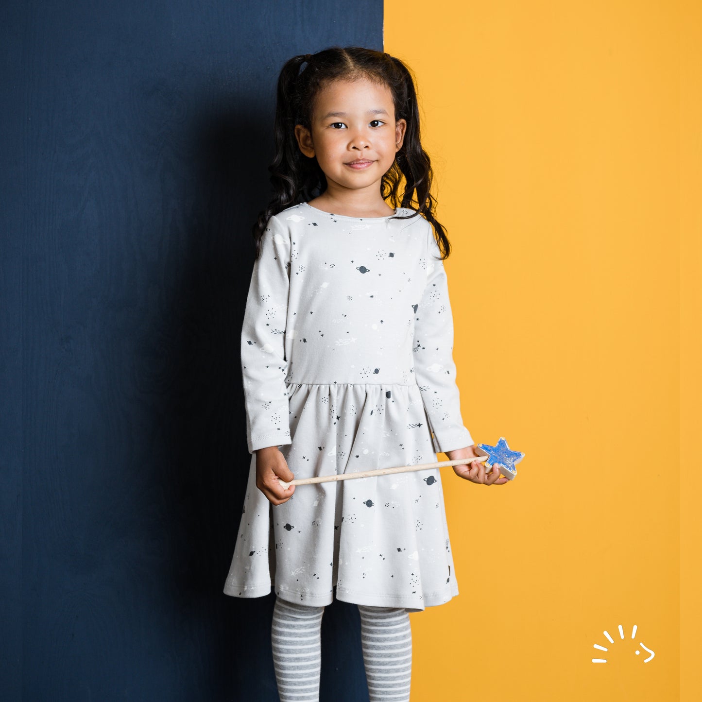 Popolini | Kleid Langarm | Planets