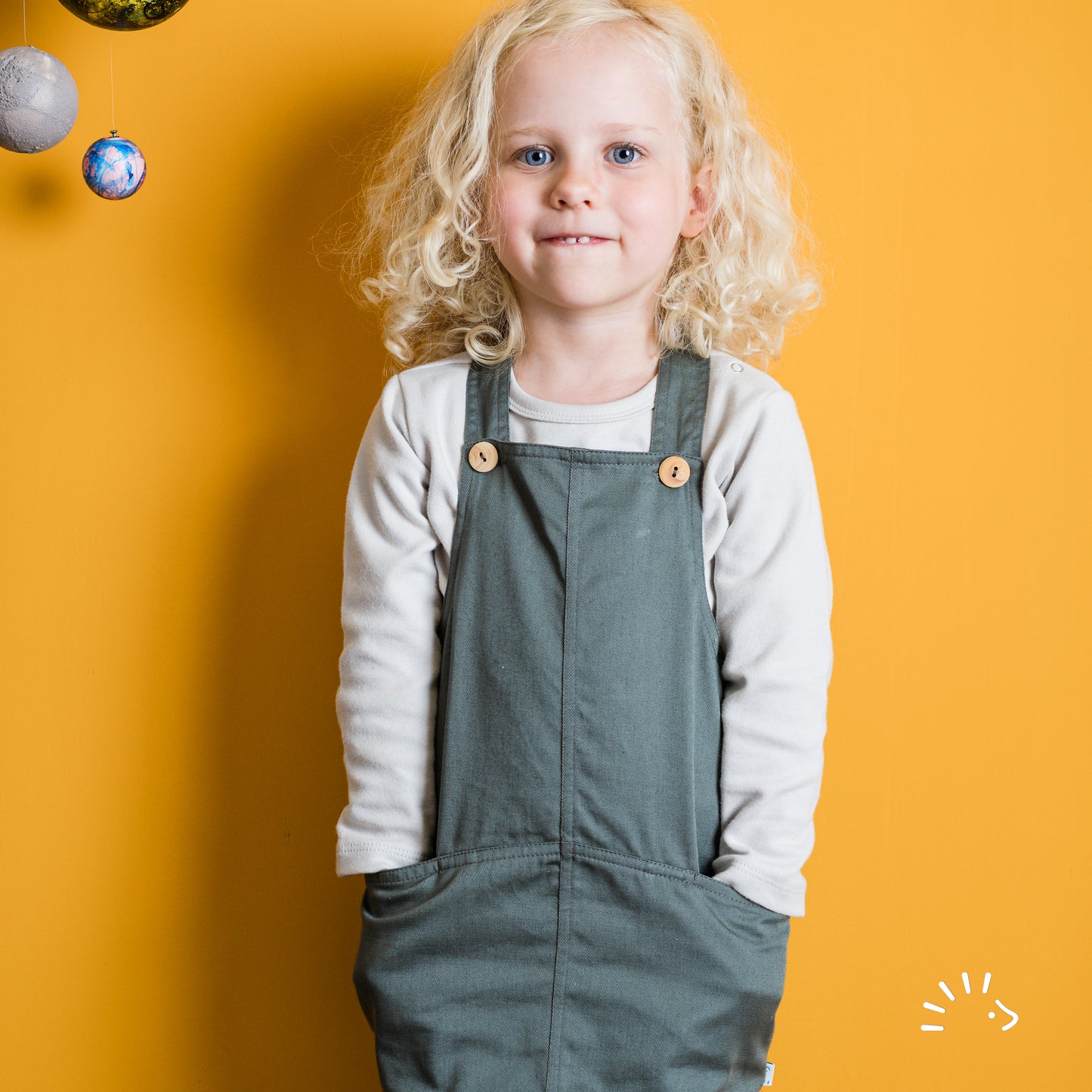 Popolini | Latzkleid/ Tannengrün