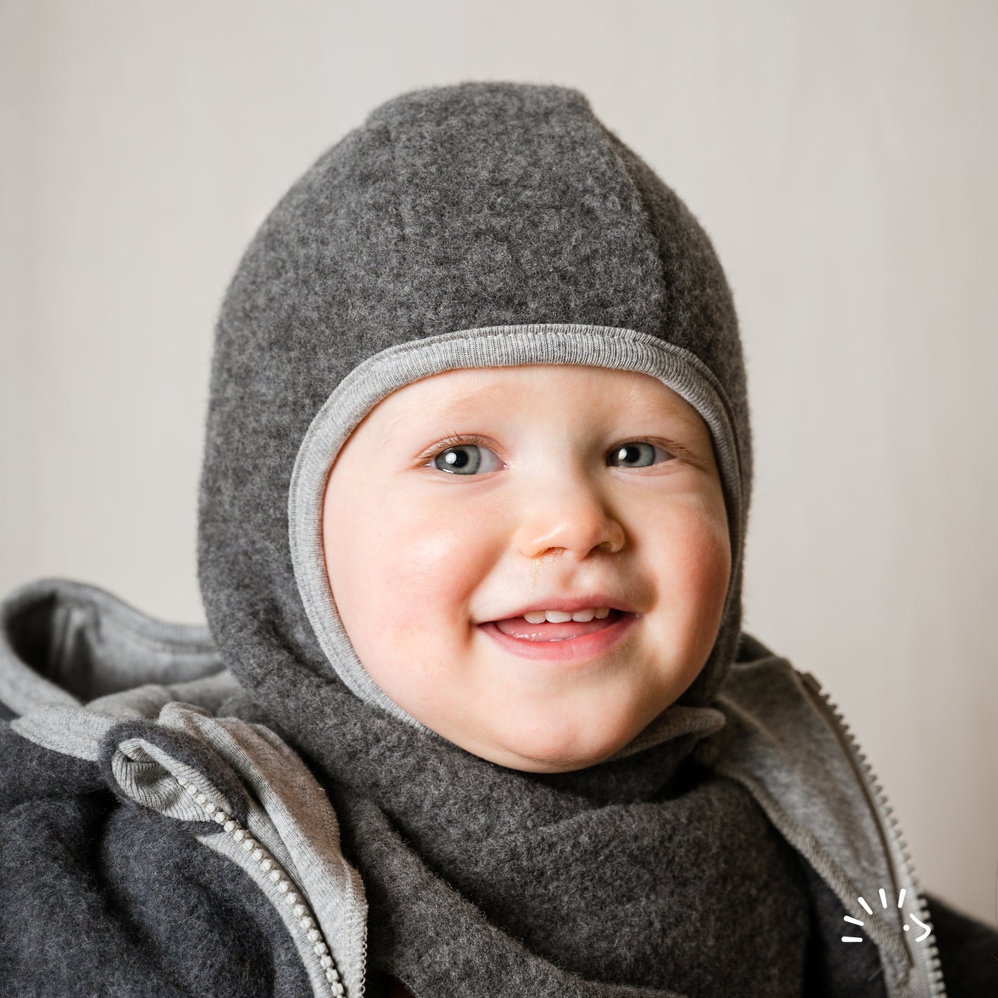 Popolini | Schlupfhaube | Anthrazit