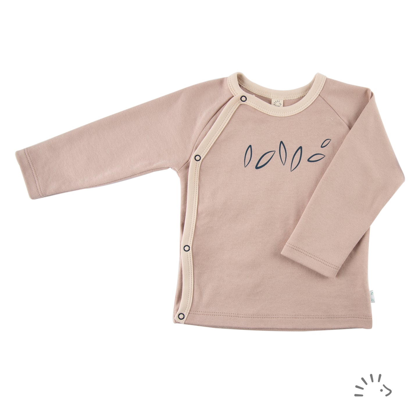 Popolini | Wickelhemd | Beige Melange