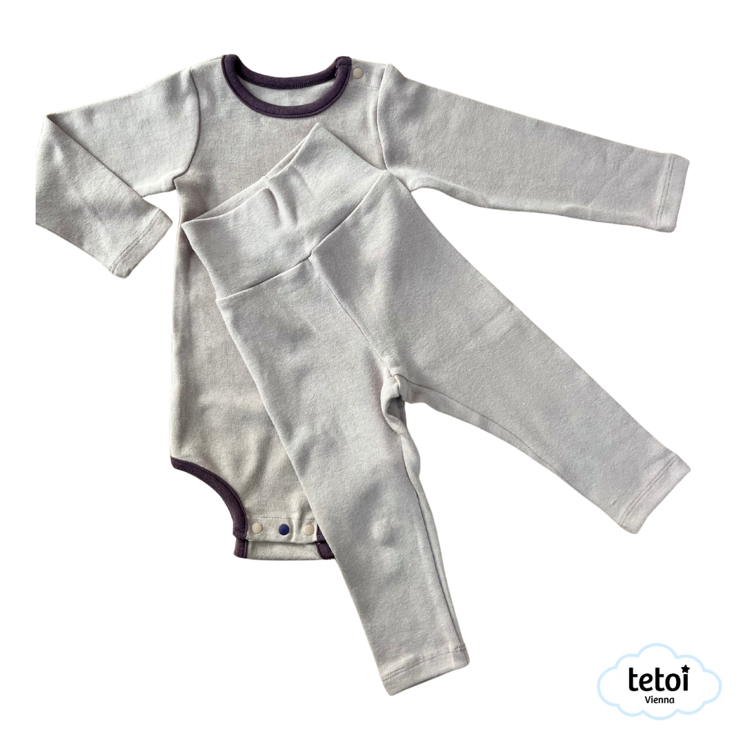 tetoi-vienna | Alpenzauber Baby Set (Body + Hose) | Rose Dust