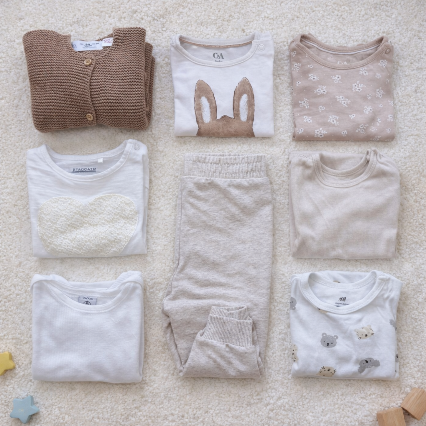 Secondhand Büdel | 9-12 Monate "Beige Hoppel"