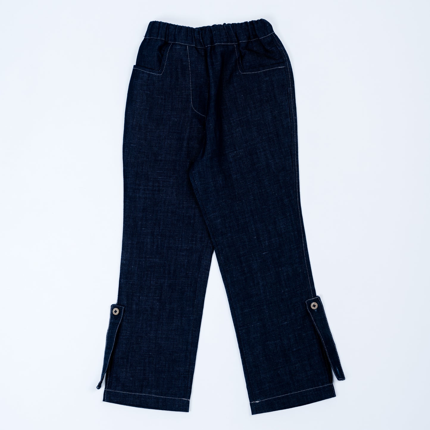 Paua Kids | Die Mitwachsende Unisex Kinderhose | Denim Blau